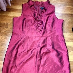 Jessica Howard Rich Red Ruffled Mini Dress 24W